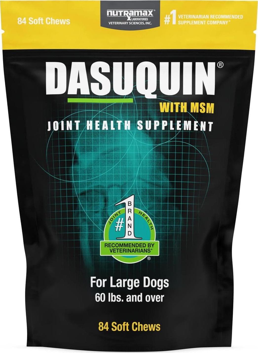 Nutramax Dasuquin with MSM Joint Health Supplement for Large Dogs – 84 Soft Chews